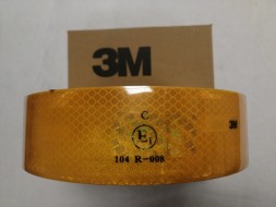 Светоотражающая лента 3M (Китай)  50,8 мм. х 45,7 м. желтая