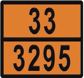 Табличка опасный груз 33-3295 рельефная