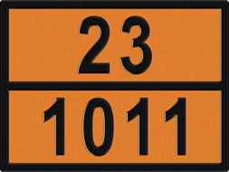 Табличка опасный груз 23-1011( Бутан) рельефная