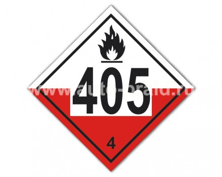 Наклейка Знак опасности АК 405 250х250 мм.