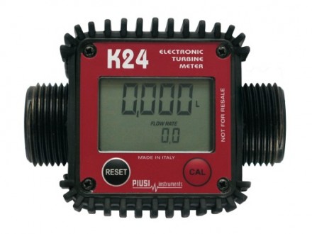 K24 - Электронный счетчик для ДТ в пластиковом корпусе, 7-120 л/мин