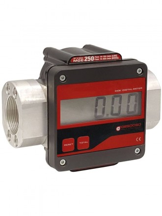 Gespasa MGE-250 · 1&quot; - Электронный шестеренчатый счетчик