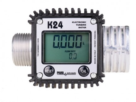 K24 - Электронный счетчик для ДТ в алюминиевом корпусе, 7-120 л/мин