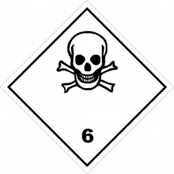 Наклейка Опасный груз Класс 6.1 Токсичные вещества